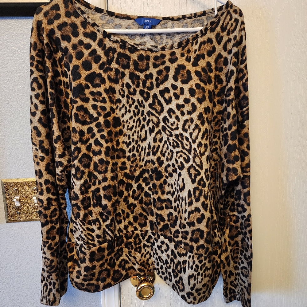 Apt. 9 Leopard Print Women's Top